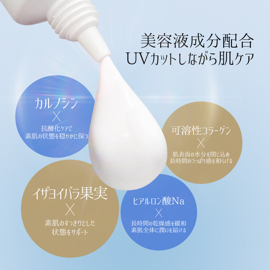KPKIOO UV プロテクション フェイス日焼け止め SPF50+ PA++++ 肌に優しい軽い使用感 30g